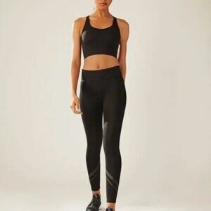 Tory Sport Side-Pocket Sculpt Compression Leggings - Black Small
